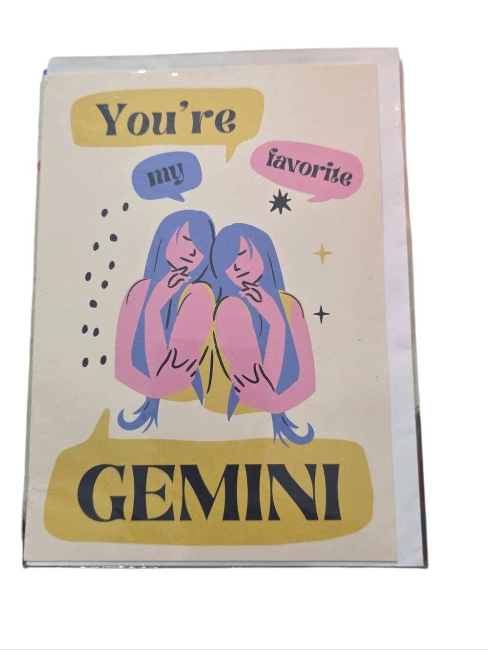 TBH Magic Blank Gemini Greeting Card And Envelope